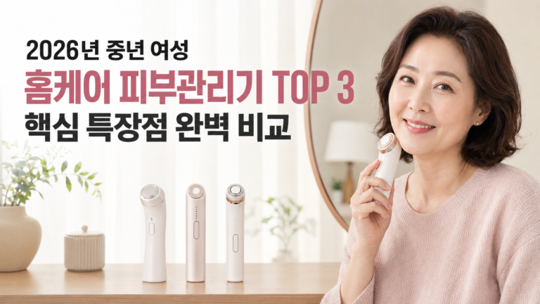 2026년 중년 여성 홈케어 피부관리기 TOP 3 (핵심 특장점 완벽 비교) 2 홈케어 피부관리기